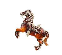 Broche cheval zodiaque chinois en alliage robuste pour accessoires de mode et occasions spéciales Broche cheval, taille unique, Comme décrit