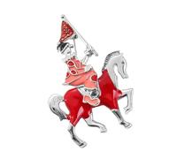 Broche chevalier tendance pour manteaux et vestes - Accessoires de manteau pour femmes et filles - Broche équestre pour manteau et écharpe, One Size, Comme décrit