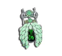 Broche Cigale Coccinelle Strass pour Femmes Filles Ton Argent CZ Turquoise AB Cristal Animal Insecte Broche Épinglettes Délicates Mignon Chapeau Sac Costume Accessoires Anniversaire Vacances Noël