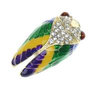 Broche Cigale en Alliage, Broche de Robe Élégante pour Femmes | Clip-on Décoratif, pour Chapeau et Écharpe, Usage Quotidien ou Fête, Style Délicat, Forme Cigale