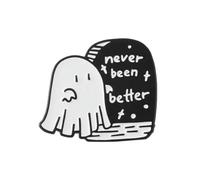 Broche Citrouille d'halloween Mignonne, Badge de col en ¨¦Mail Boo Ghost ¡ª-Grave Ghost 1