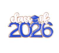 Broche classique 2026 pour corsage de remise de diplôme avec revêtement émaillé - Badge décoratif en alliage de Zn pour célébration de enterrement de vie de jeune fille, One Size, Comme décrit