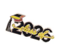 Broche classique 2026 pour corsage de remise de diplôme avec revêtement émaillé - Badge décoratif en alliage de Zn pour célébration de enterrement de vie de jeune fille, One Size, Comme décrit