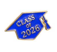Broche classique 2026 pour corsage de remise de diplôme avec revêtement émaillé - Badge décoratif en alliage de Zn pour célébration de enterrement de vie de jeune fille, One Size, Comme décrit