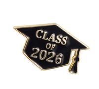 Broche classique de réussite scolaire 2026 haut de gamme en alliage pour diplômés et étudiants, One Size, Comme décrit