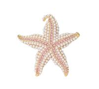 Broche classique d'inspiration maritime en alliage robuste et couleurs vives, broche sertie de pierres, fabriquée à la main en alliage, Einheitsgröße, comme décrit