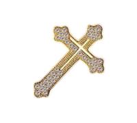 Broche classique en forme de croix pour homme, élégante broche avec croix en alliage, parfaite pour mettre en valeur la sophistication de votre costume, Einheitsgröße, comme décrit