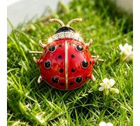 Broche Coccinelle Mignonne, Design de Scarabée Vintage, Broche Insecte Innovante, Accessoire Multifonctionnel Alliage de zinc