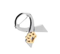 Broche colorée avec nœud papillon imprimé patte d'animal de compagnie, épingle d'ornement Unique, motif de patte de chien, épingle à revers pour les amoureux des chiens et des chats