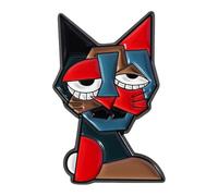 Broche colorée en forme d'animal abstrait adaptée pour les tenues décontractées, les fêtes, les expositions d'art et les styles uniques pour les amateurs de broche unique en alliage, taille unique