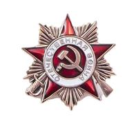 Broche commémorative de l'Ordre soviétique de la guerre patriotique pour reconstitutions historiques et collections de badges Badge commémoratif de guerre, taille unique, Comme décrit