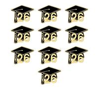 Broche commémorative de remise de diplôme 2026 en alliage élégant de 25 mm pour diplômés robuste et élégant badge multi-usage, taille unique, Comme décrit