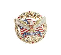 Broche commémorative des 250 ans fondateurs des États-Unis | Corsage en alliage pour décoration de tenue de vacances et décoration de manteau pour tenue festive et collection