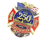 Broche commémorative des 250 ans fondateurs des États-Unis | Corsage en alliage pour décoration de tenue de vacances et décoration de manteau pour tenue festive et collection
