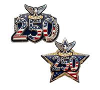 Broche commémorative du 250e anniversaire des États-Unis, épinglette en acrylique pour anniversaire de l'Amérique, 1776-2026 broche patriote historique, 4.5 x 3.5 cm, Plastique