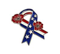 Broche commémorative du jour de l'indépendance avec symboles patriotiques pour célébrations du 4 juillet Broche patriotique, One Size, Comme décrit