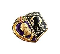 Broche commémorative en alliage de laiton pour vétérans du Vietnam - Bijou pour honorer les vétérans de la guerre du Vietnam armés