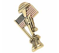 Broche commémorative faite à la main pour soldat, chapeau ou revers, badge commémoratif militaire vétéran, broche drapeau patriotique, regular, Acrylique