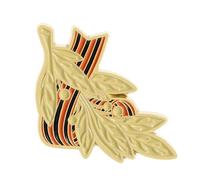 Broche commémorative traditionnelle russe en alliage avec mécanisme de fixation facile pour collectionneurs et activités culturelles vintage, taille unique, Comme décrit