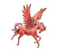 Broche contemporaine en alliage de cheval disponible avec une grande aile, accessoire polyvalent, accessoire de vêtements, épingle à bijoux, taille unique, Comme décrit