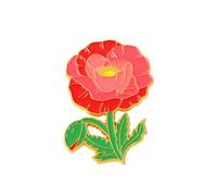 Broche coquelicot en émail « Lest We Forget » - Motif coquelicot rouge - Décoration - Cadeaux vétérans, taille unique, Acier allié