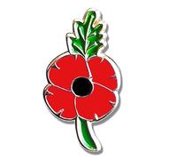 Broche coquelicot en émail pour le jour du Souvenir des anciens combattants, Acier allié