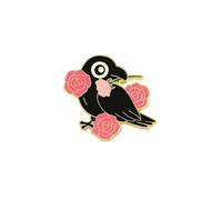 Broche corbeau multifonction amusante et sophistiquée au design élégant, accessoire de mode portable pour les artistes, tenue quotidienne, accessoire de bijoux de mode, One Size, Comme décrit