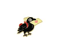 Broche corbeau multifonction amusante et sophistiquée - Design élégant - Accessoire de mode portable pour les artistes - Tenue quotidienne - Broche en alliage, One Size, Comme décrit
