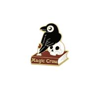 Broche corbeau multifonction amusante et sophistiquée - Design élégant - Accessoire de mode portable pour les artistes - Tenue quotidienne - Accessoire de fête, taille unique, Comme décrit