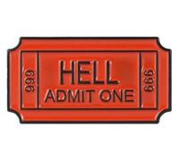 Broche créative en émail : billet aérien, film, art, punk, insigne, Klein, Métal non précieux