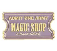 Broche créative en émail : billet aérien, film, art, punk, insigne, Klein, Métal non précieux