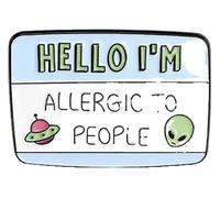 Broche créative en émail : billet aérien, film, art, punk, insigne, Klein, Métal non précieux