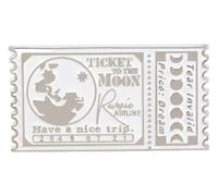 Broche créative en émail : billet aérien, film, art, punk, insigne, Klein, Métal non précieux