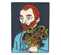 Broche créative en émail : billet aérien, film, art, punk, insigne, Klein, Métal non précieux