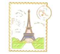 Broche créative en émail : billet aérien, film, art, punk, insigne, Klein, Métal non précieux