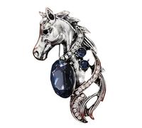 Broche créative en forme de cheval vintage moderne élégante en alliage pour corsage - Bijou pour les amateurs de mode vintage et moderne, One Size, Comme décrit