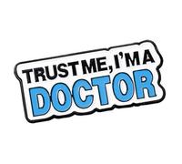 Broche créative en forme de lettre anglaise pour médecins et infirmières - En alliage émaillé - Accessoire de décoration tendance - Pour médecin, infirmière, lettre anglaise, taille unique, Comme