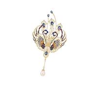 Broche créative en perles avec accent d ' animal, bijoux en alliage vibrant, épingle de corsage, décoration polyvalente pour sacs de vêtements, pièce de bijoux inspirée des animaux