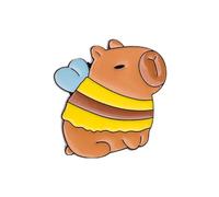 Broche créative unique en forme d'animal pour sac à dos, vêtements, bijoux, texture métallique pour accessoires de mode et cadeaux, broche animale faite à la main, taille unique, Comme décrit
