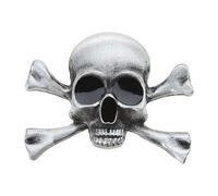 Broche croisée avec poignard de tête de mort rétro squelette de terreur gothique épingles à revers Broches en métal accrocheur cadeau pour enfants Broches de tête de mort de, One Size, Comme décrit