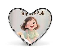 Broche cœur à pois et tête de mort pour sac à dos ou revers de veste - Idéale pour la Saint-Valentin ou un anniversaire.