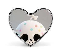 Broche cœur tête de mort à pois, épingle tête de mort à pois pour sac à dos ou revers, épingle Saint-Valentin, anniversaire