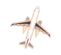 Broche d ' avion galvanisée à la mode, broche en métal portable adaptée étudiants, couples et passionnés d ' aviation, badge d ' avion antirouille