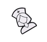 Broche d ' infirmière minimale pour les travailleurs de la santé, accessoire de revers et blanc pour uniformes, sacs, chapeaux et tenues quotidiennes
