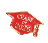 Broche d ' insigne de casquette de de diplôme de l ' année 2026, broche émaillée en alliage Zn pour étudiants, Souvenir de réussite académique, broche académique en alliage