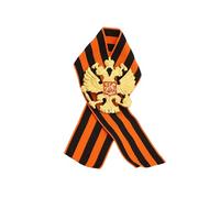Broche d ' insigne de médailles de charme avec détail de ruban historique simple/double couche pour d ' événement formel donnant la broche de charme à double tête de ruban