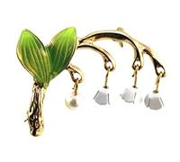 Broche Dames Suzuran Fleur Belle Renaissance Alliage Ornements À La Mode Cadeau Présent Durabilité Robuste Et RentableUn Design ingénieux