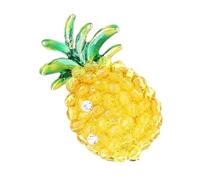Broche D'ananas Polyvalente Ornée De Pierres Pour Sacs À Vêtements Accessoires De Chapeaux Épingle Polyvalente Légère Et Respectueuse De La Peau