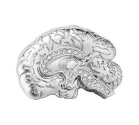 Broche d'anatomie médicale - Bijou neurologique pour revers et sac à dos, Normale, Métal non précieux