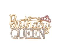 Broche d'anniversaire avec strass et cristaux « It's My Birthday » - Accessoires de fête d'anniversaire, Zinc, Pas de pierre précieuse